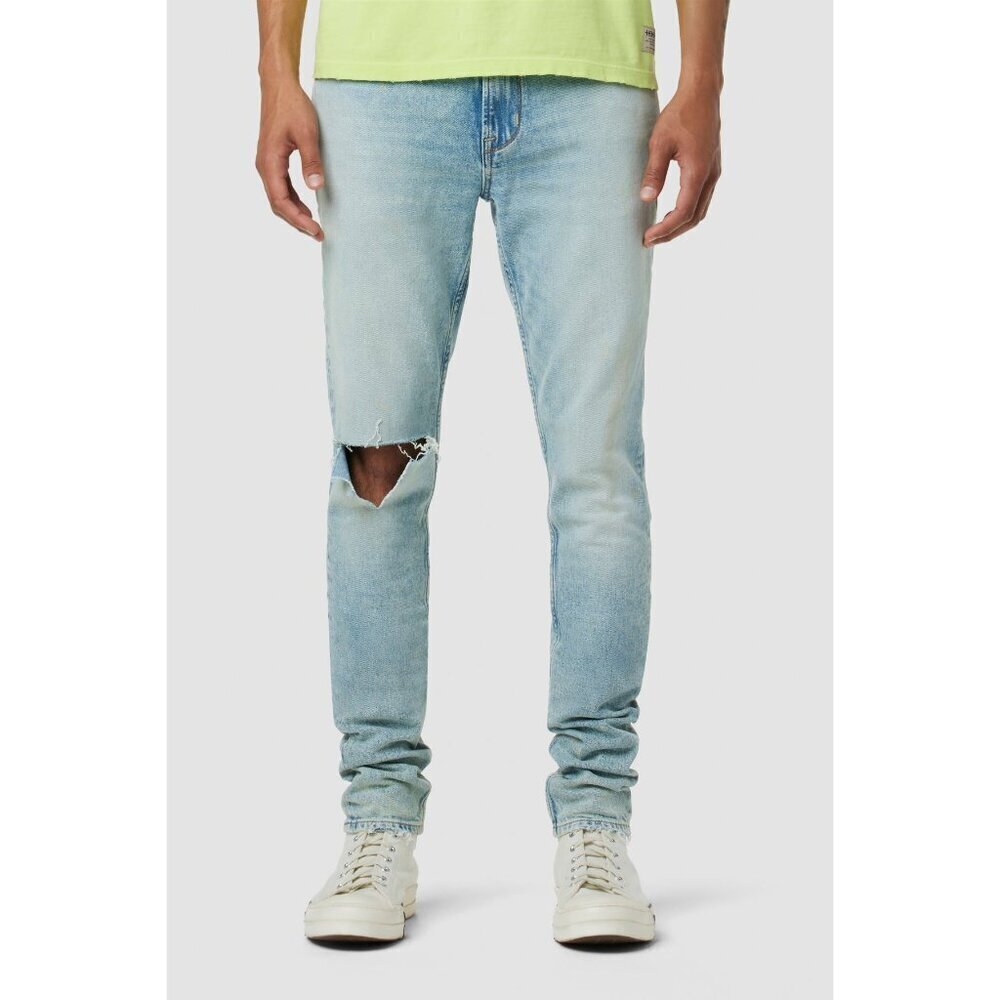 Hudson Zack Skinny Distressed Jeans in Rocker Blue 38 x 34 NWT